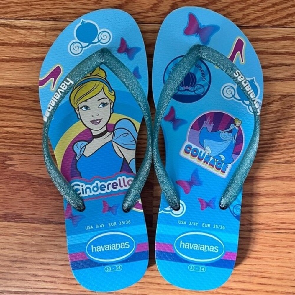 Havaiana Disney Girls Sandals Flip Flop with Cinderella